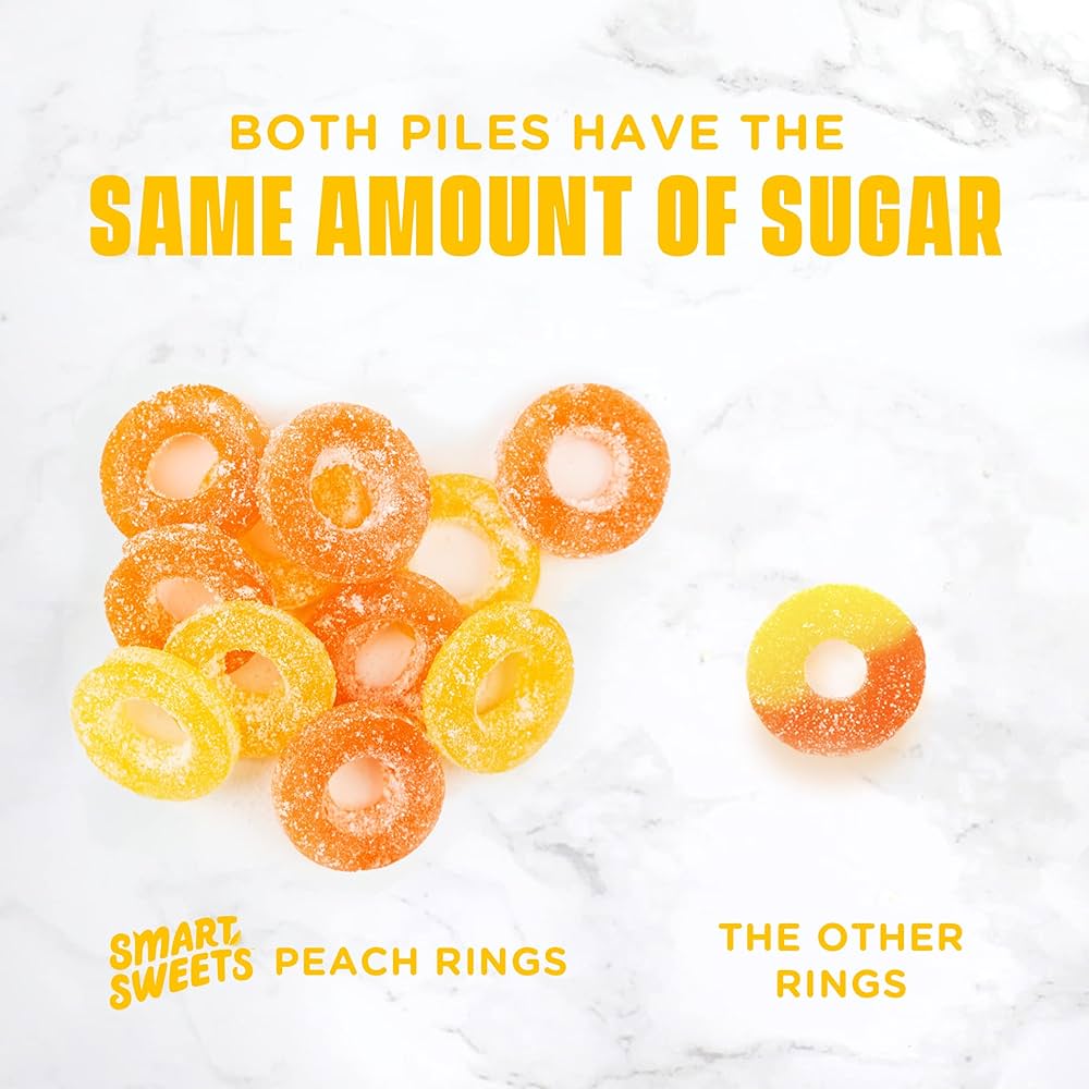 Gomitas Durazno Smart Sweets Bajo en Azúcares 50g