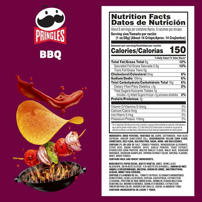 Pringles BBQ 155g