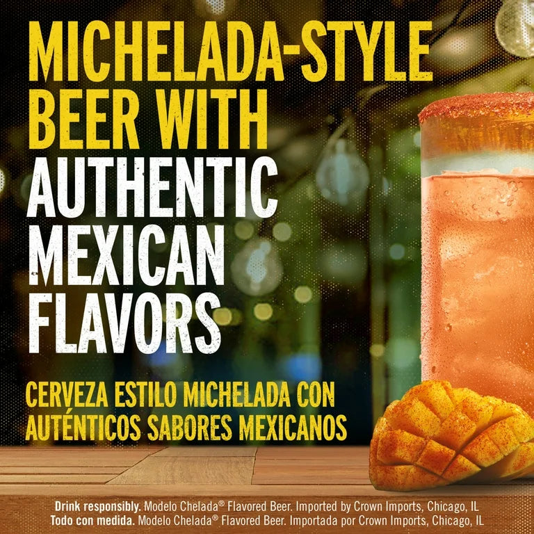 +18: Michelada Modelo Chelada 355 mL x1 (Sabor a Elección)