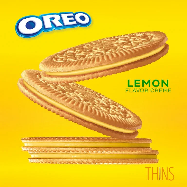 Oreo Thins Limón Tamaño Grande 333g