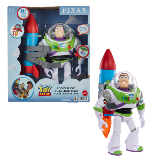Disney Pixar Toy Story Buzz Lightyear a Escala Frases y Sonidos + Cohete