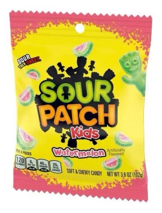 Gomitas Sour Patch Kids Sandía 102g