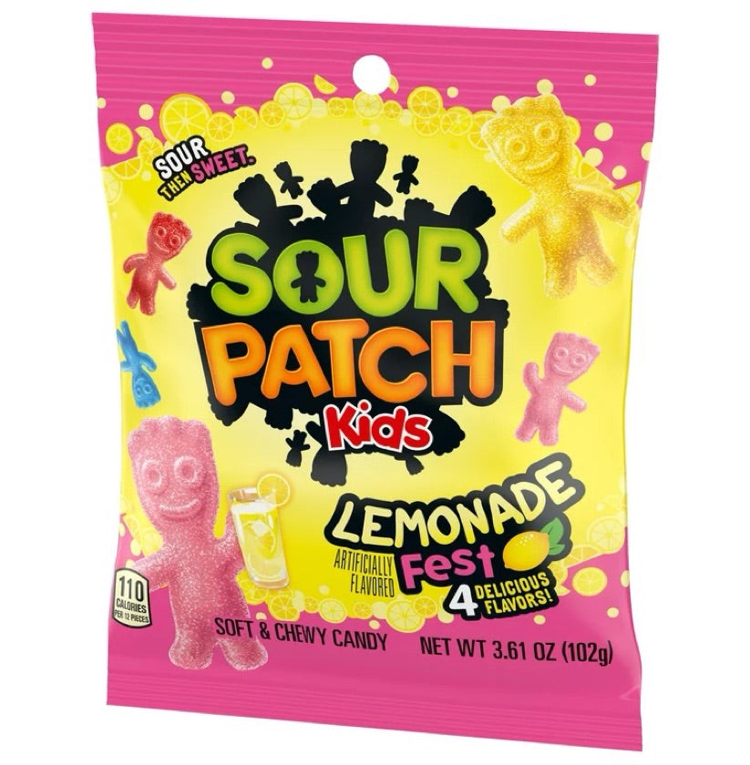 Gomitas Sour Patch Lemonade Fest 102g