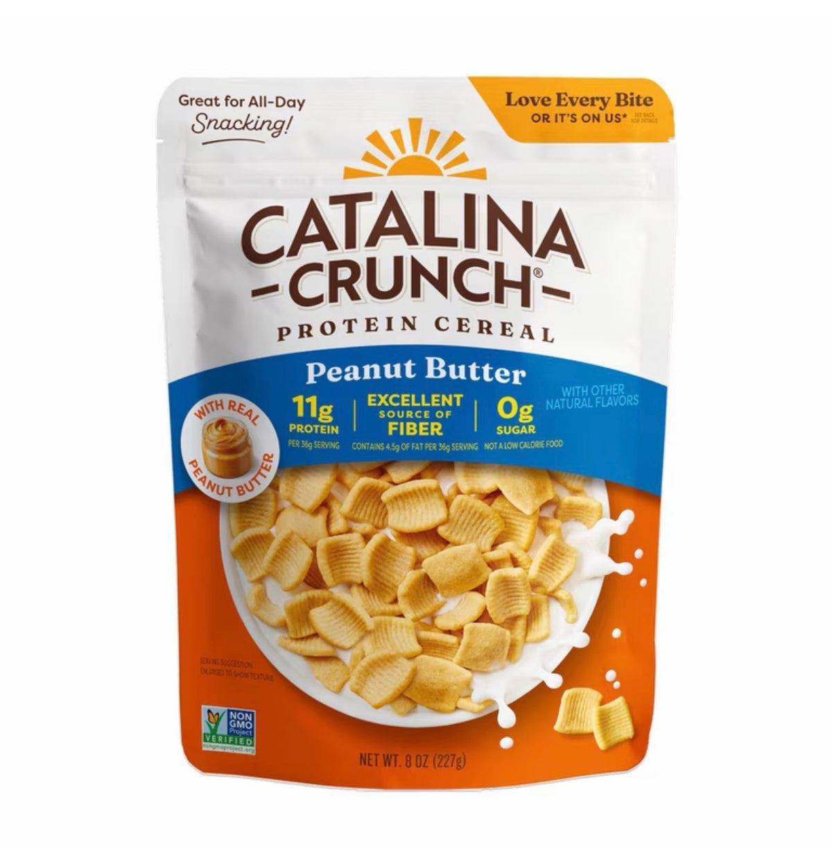 Cereal Proteico Sin Azúcar Catalina Crunch Peanut Butter 227g