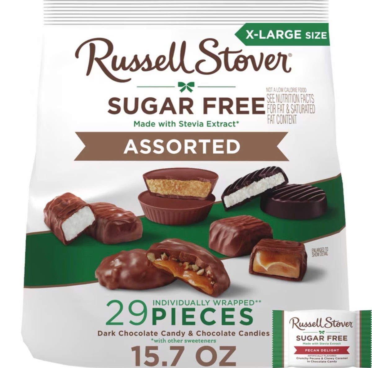 Caramelos Russell Stover Assorted Sugar Free x29 Unidades - 445g