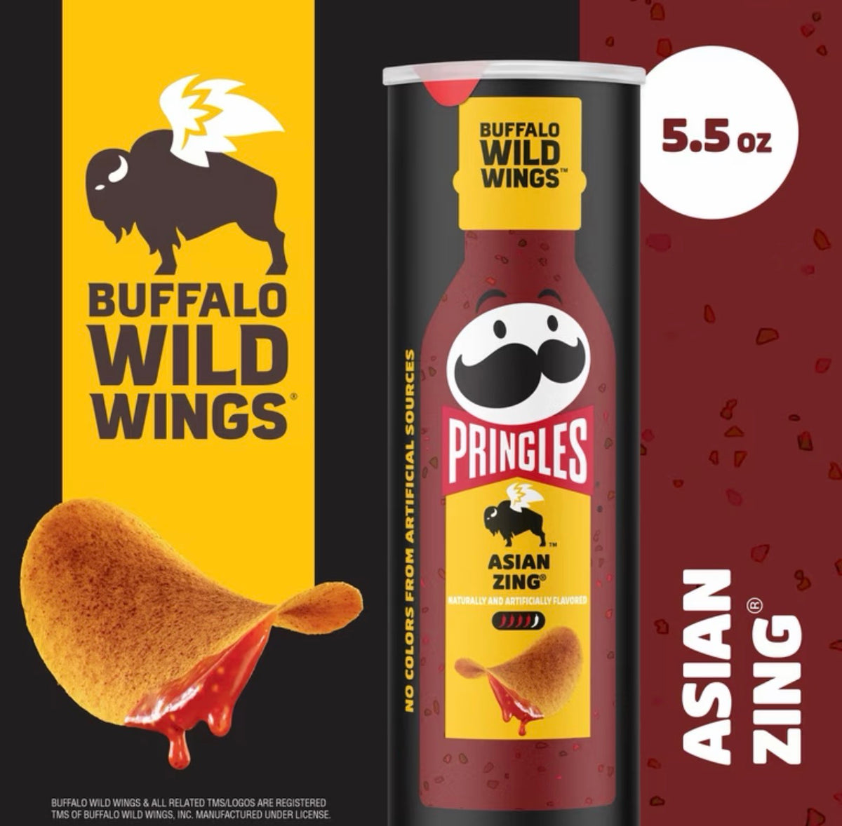 Pringles Buffalo Wild Wings Asian Zing 155g