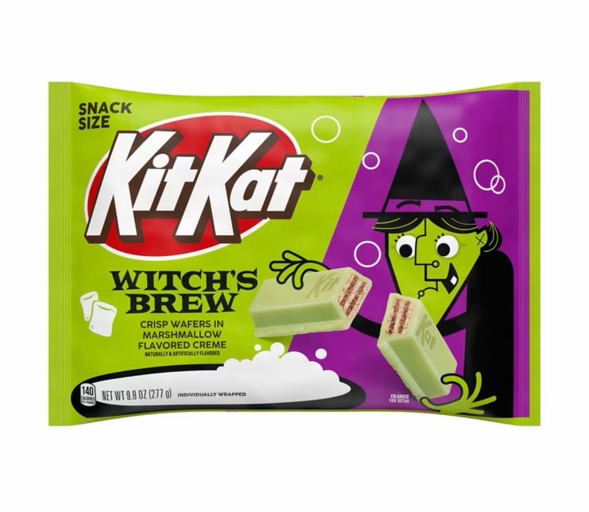 HALLOWEEN: Kit Kat Witch’s Brew Marshmallow Tamaño Grande 227g