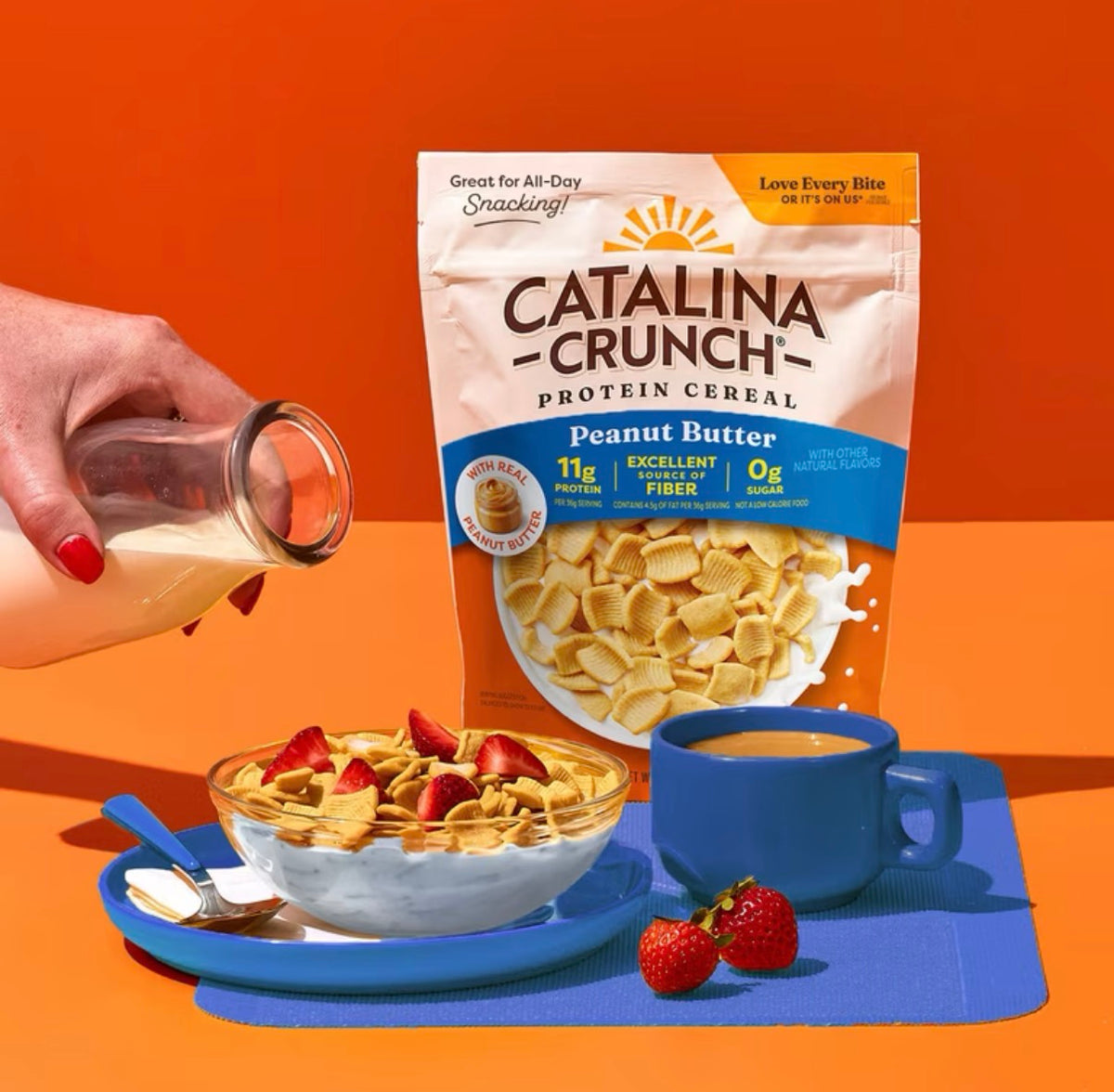 Cereal Proteico Sin Azúcar Catalina Crunch Peanut Butter 227g