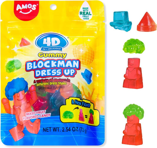 Gomitas Frutales 4D Amos Blockman Dress Up 72g