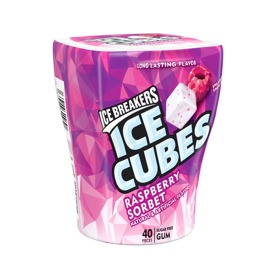 Chicles Ice Cubes Sorbete de Frambuesa x40 Unidades