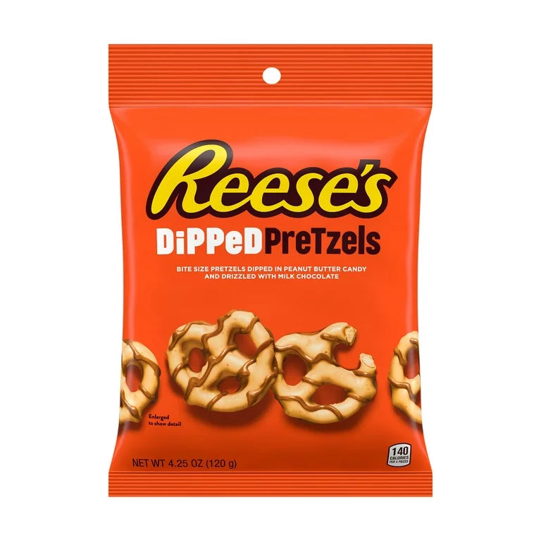 Reese's Dipped Pretzels Chocolate y Mantequilla de Maní 120g