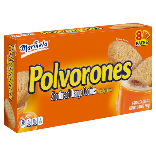 Galletas Marinela Mantequilla Naranja Polvorones x8 Packs - 592g
