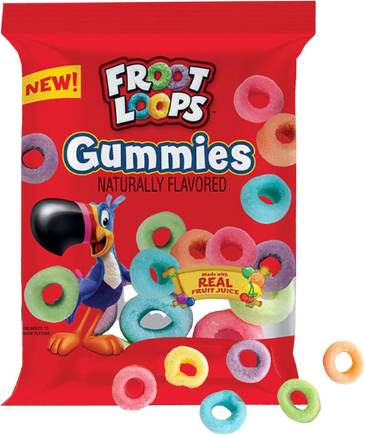 Gomitas Froot Loops Surtidas Jugo de Fruta Real 113g