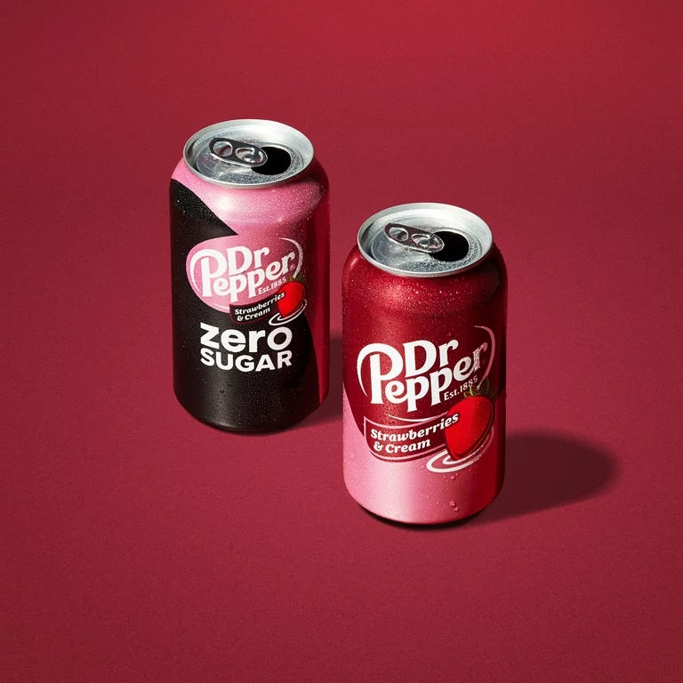 Dr Pepper Fresas con Crema Sin Azúcar