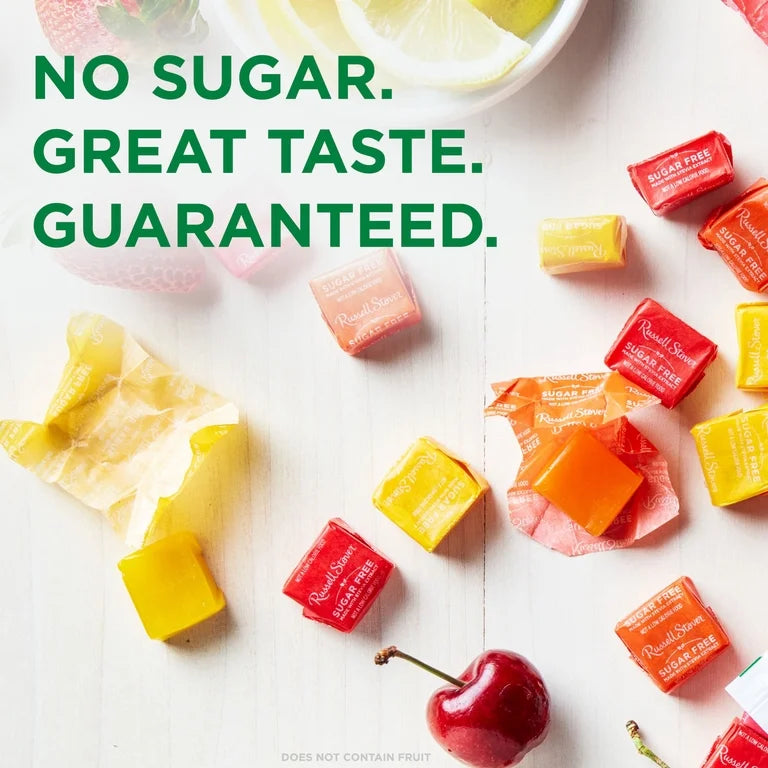 Caramelos Masticables Russell Stover Fruit Chews Sin Azúcar 127g
