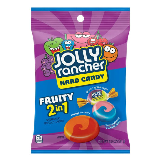 Caramelos Duros Jolly Rancher Frutales 2 en 1 - 184g