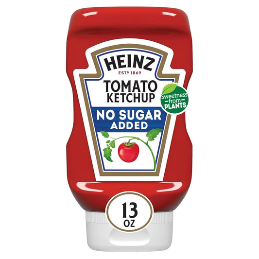 Salsa Tomate Heinz Ketchup No Sugar Added 368g