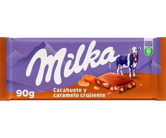 Chocolate Milka Maní + Caramelo Crujiente