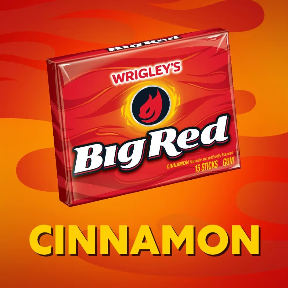 Chicles Canela Wrigley’s BigRed - 15 Sticks Gum