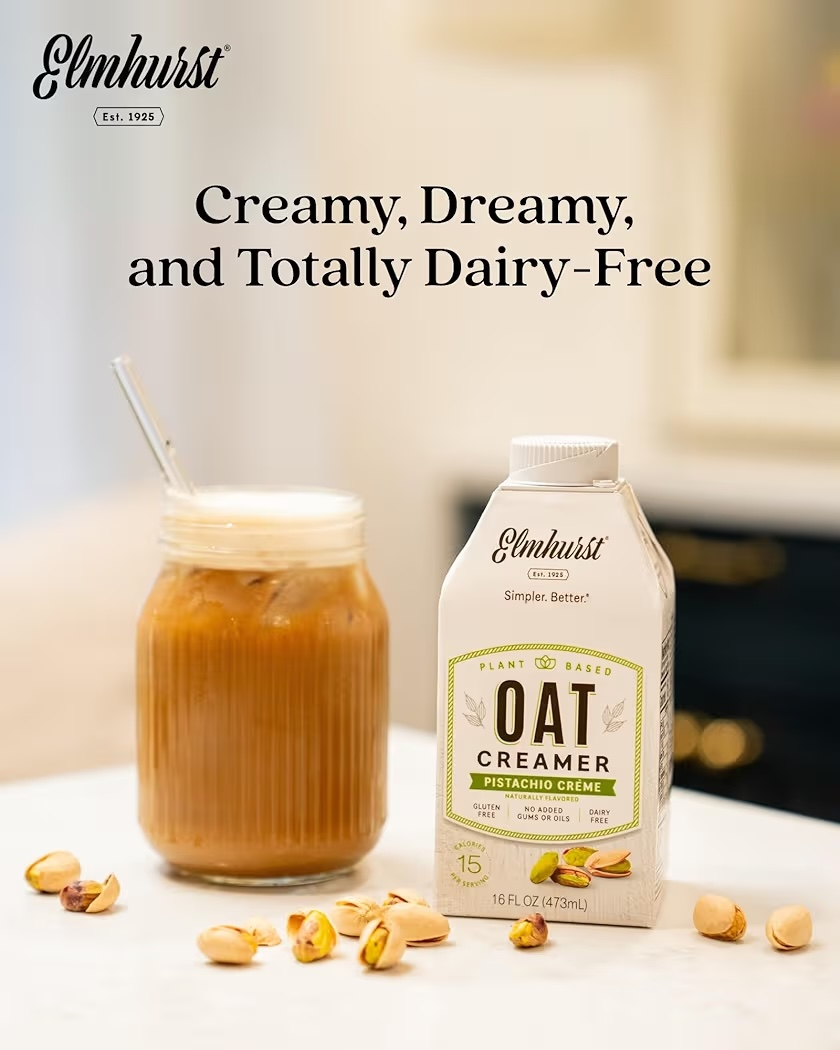 Crema Avena Elmhurst Pistachio Créme 473 mL