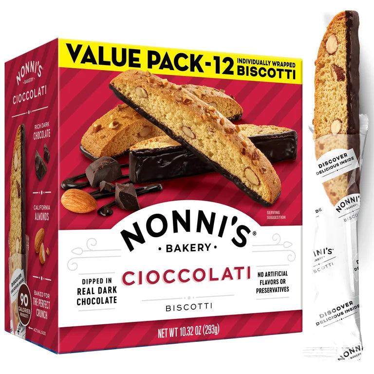 Biscotti Cioccolati Nonni’s Bakery x12 Unidades - 293g