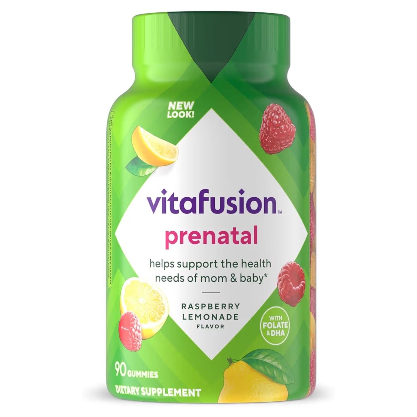 PRENATAL: Gomitas Soporte Mamá & Bebé Vitafusion Raspberry Lemonade x90 Unidades