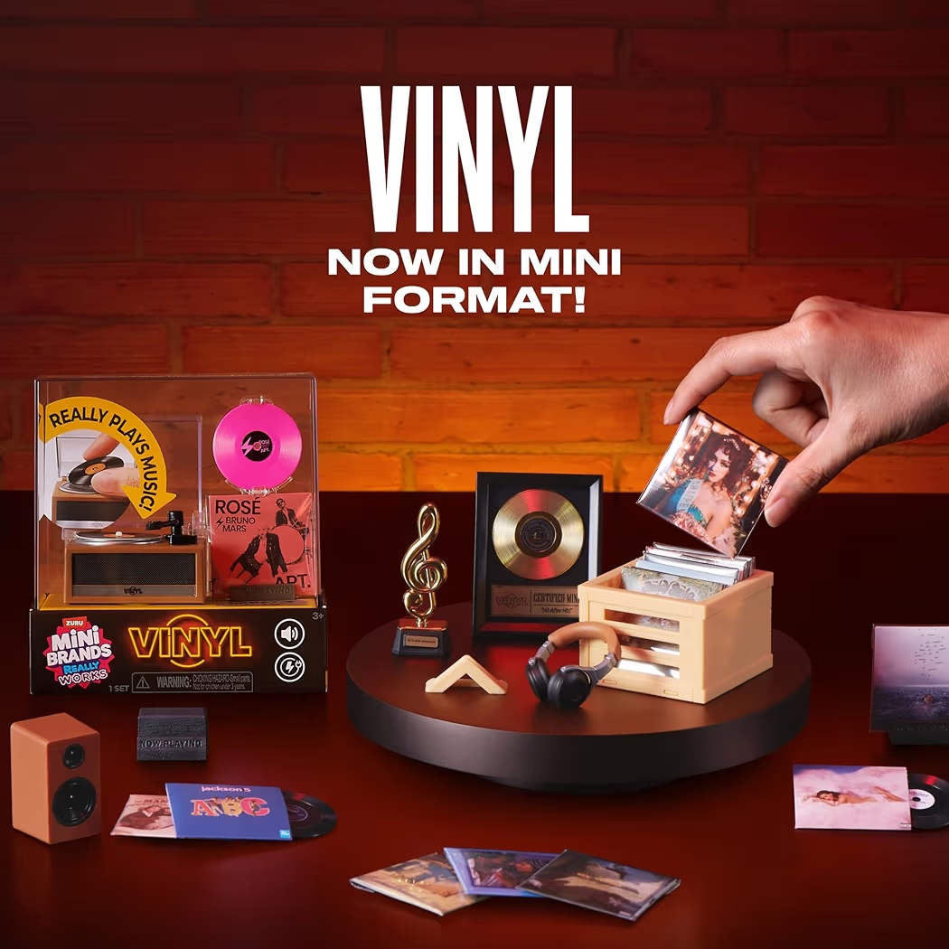 Mini Reproductor Vynil Colección Zuru Mini Brands Really Works