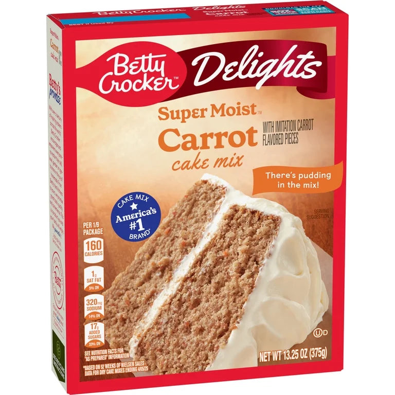 Premezcla Betty Crocker Super Moist Carrot Cake Mix 375g