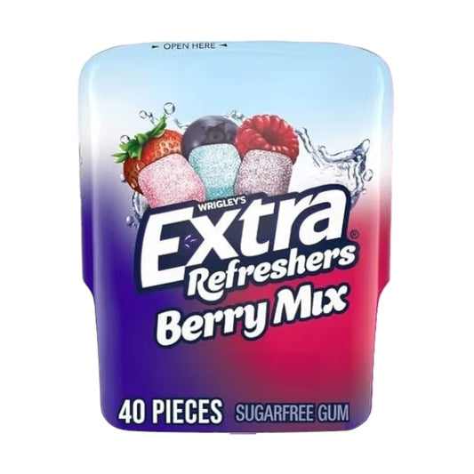 Chicles Wrigley’s Extra Refreshers Sin Azúcar Berry Mix x40 Unidades