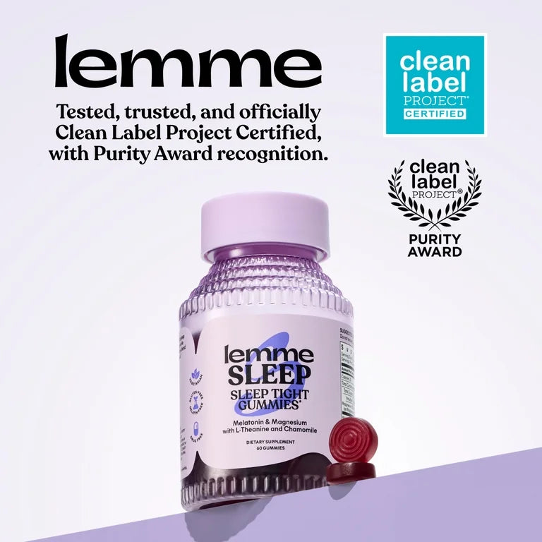 SLEEP: Gomitas Lemme Sleep Melatonin & Magnesium L-Theanine Chamomile x60 Unidades