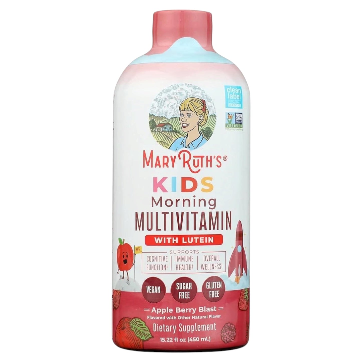 MULTIVITAMIN: Liquid Morning Mary Ruth’s Kids Apple Berry Blast 450 mL