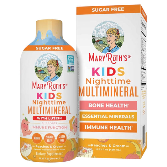 MULTIMINERAL: Liquid Nighttime Mary Ruth’s Kids Peaches & Cream 450 mL