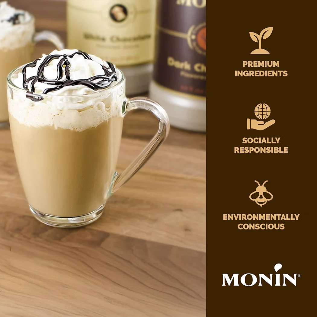 Salsa Gourmet La Sauce De Monin Sugar Free Dark Chocolate 355 mL