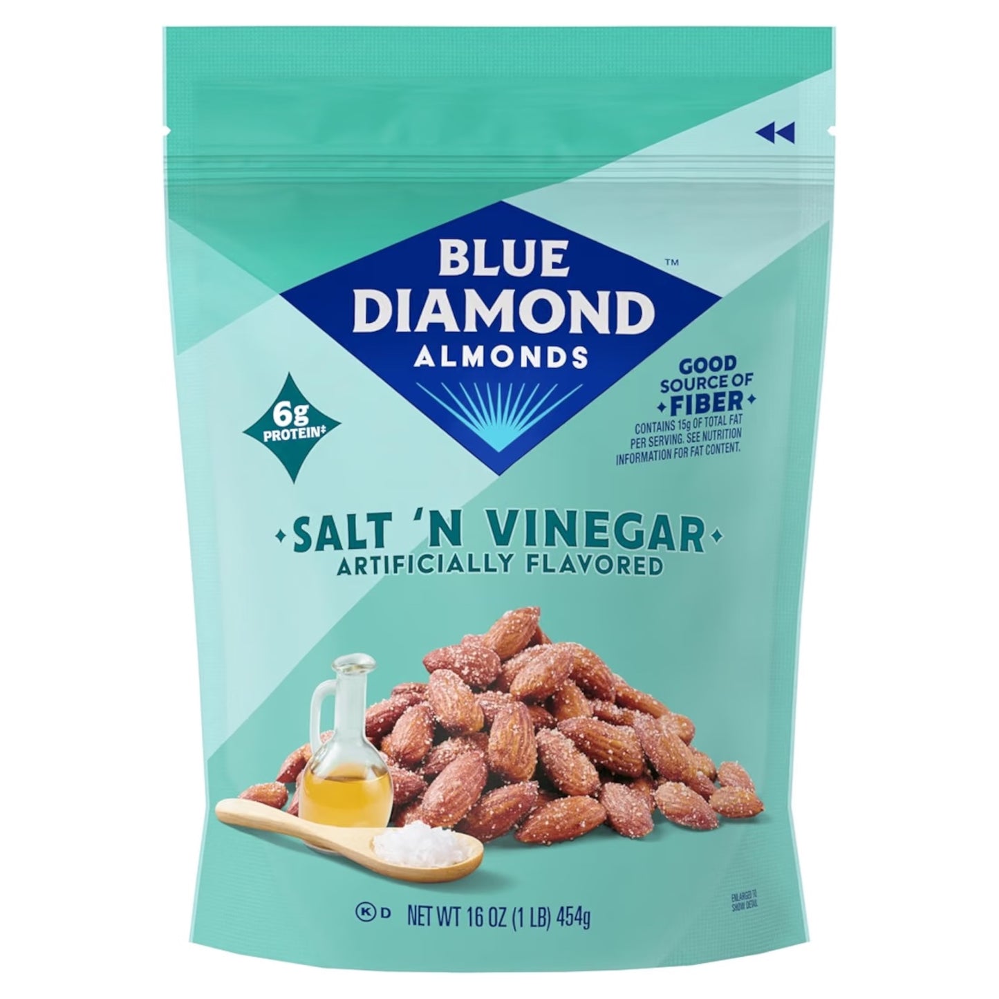Almendras Blue Diamond Sal & Vinagre Tamaño Grande 454g