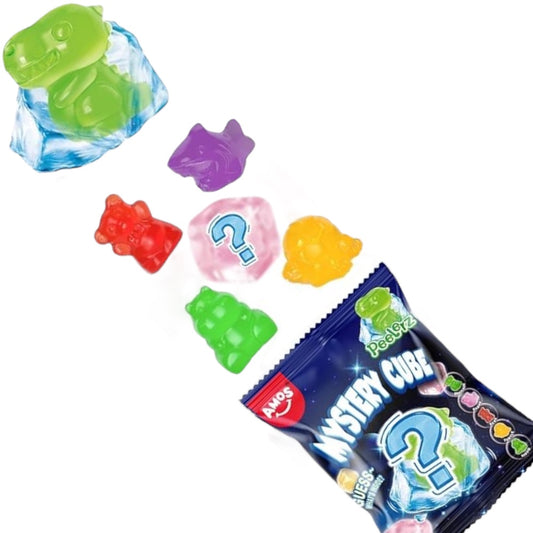 Gomitas Surtidas Mystery Cube Pelables Amos Peelerz Tamaño Individual