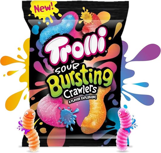 Gomitas Trolli Gusanos Ácidos Rellenos 120g