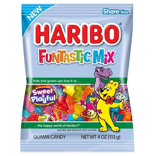 Gomitas Haribo Funtastic Mix Tamaño Grande 113g