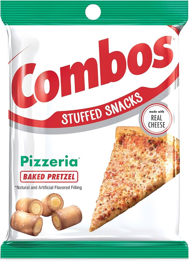 Snacks de Pretzel Combos Sabor Pizza Tamaño Grande 178g