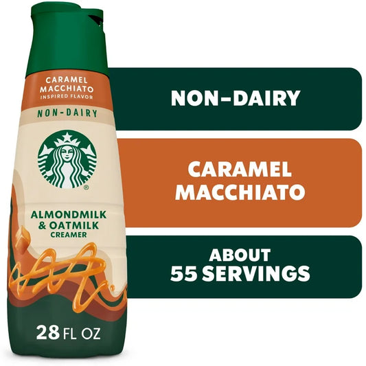 Crema Café Starbucks Almondmilk & Oatmilk Creamer Caramel Macchiato 828 mL