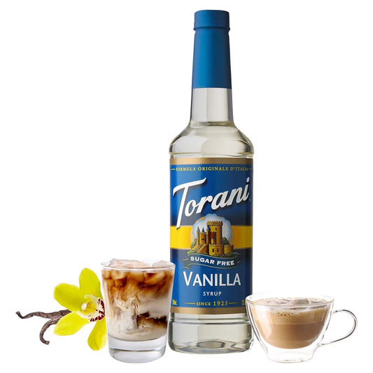 Sirope Torani Vainilla Sin Azúcar Tamaño Grande 750 mL