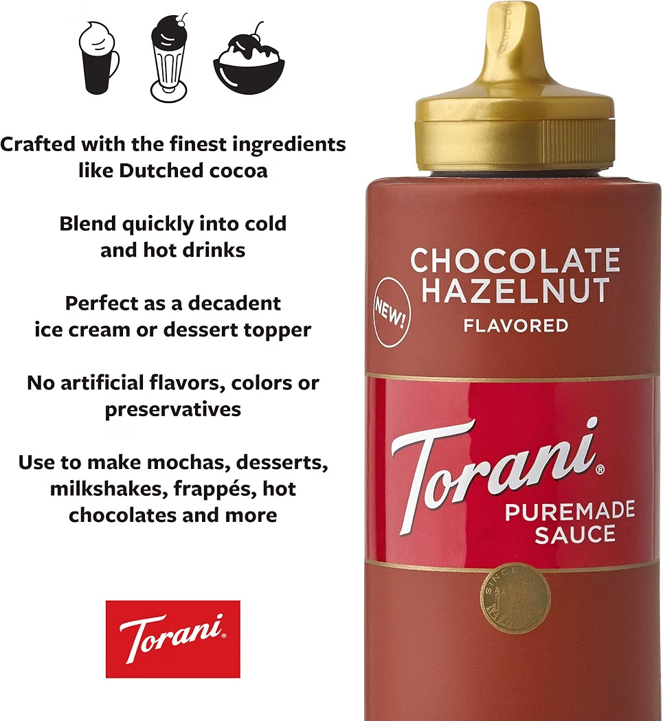 Salsa Torani Puremade Chocolate & Avellanas 468g