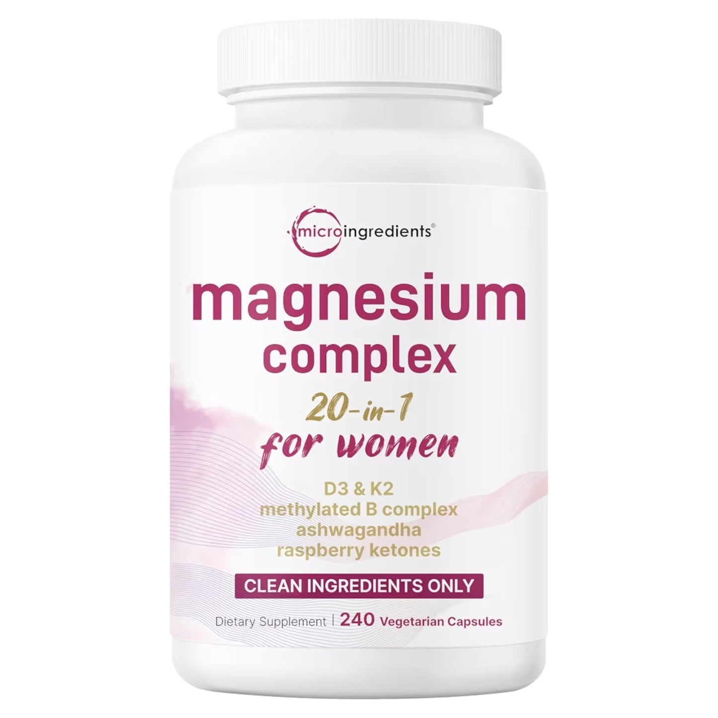 WOMEN: Complejo Magnesio Micro Ingredients 20 en 1 - x240 Unidades