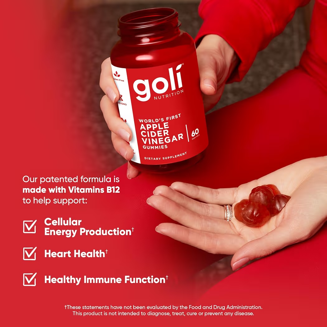 B12: Gomitas Goli Apple Cider Vinegar x60 Unidades