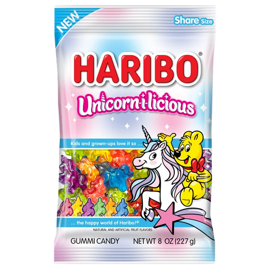 Haribo Unicornios Unicorn-i-licious Tamaño Grande 227g