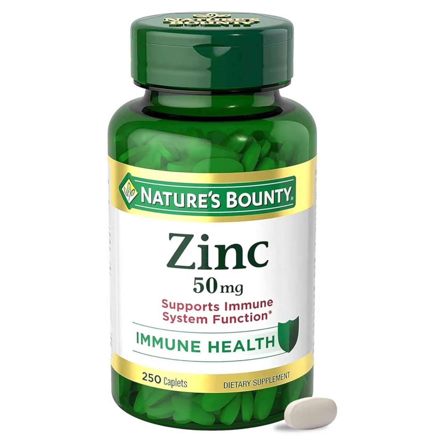 ZINC: Tabletas Nature’s Bounty Zinc 50mg x250 Unidades
