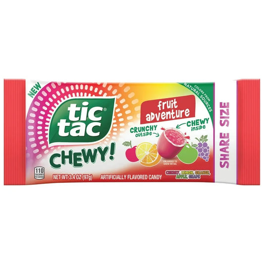 Tic Tac Chewy! Frutal Fruit Adventure Tamaño Grande 51g