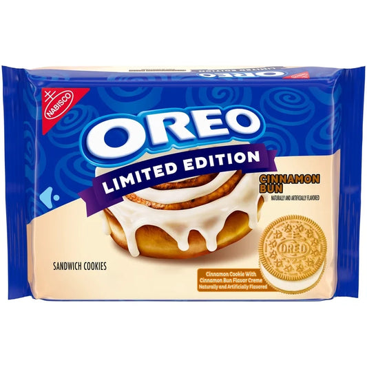 EDICIÓN LIMITADA: Oreo Cinnamon Bun Tamaño Grande 303g
