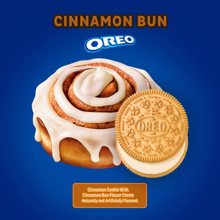 EDICIÓN LIMITADA: Oreo Cinnamon Bun Tamaño Grande 303g