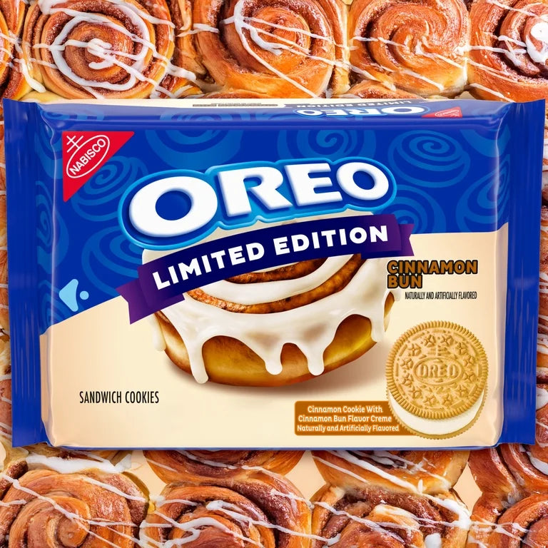 EDICIÓN LIMITADA: Oreo Cinnamon Bun Tamaño Grande 303g
