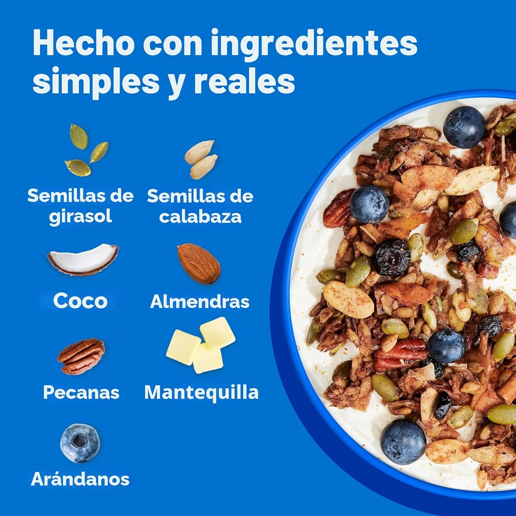 Granola Nueces Nútrail Blueberry Cinnamon No Sugar Added 227g